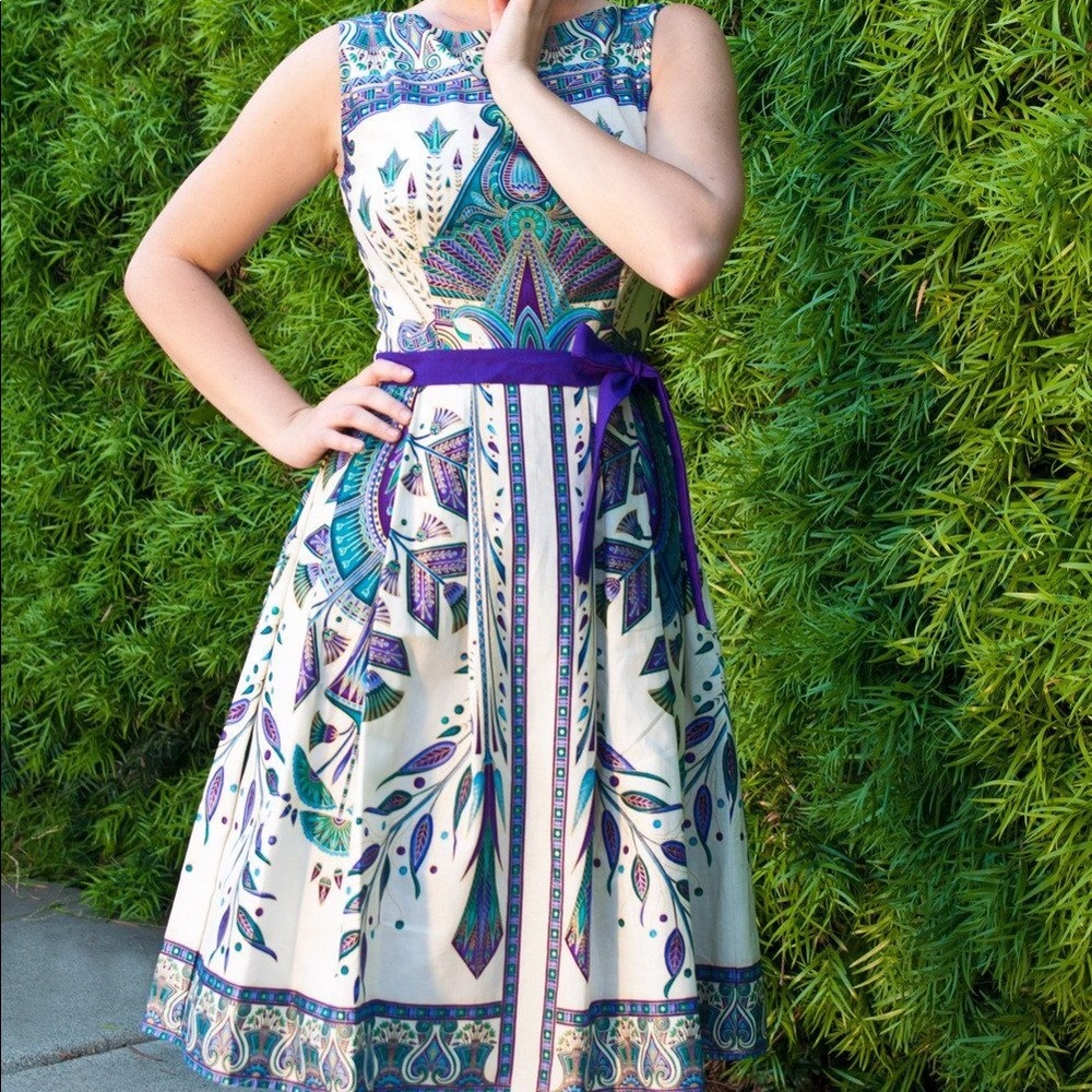 Monica Dress by Heart of Haute in Karma Print